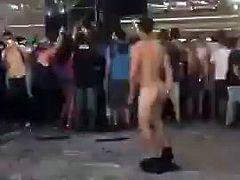 Naked guy dancing at concert part 2