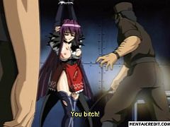 Hentai babe in chains gets brutally fucked