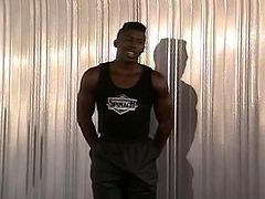 Michael loves to touch himself when he is alone. He is a handsome black man, who does not care if he has a partner with him. All he wants to do, is satisfy his big black dick. He undresses and shows off his sexy body, slaping his hard cock. Enjoy!