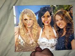 Taylor, Katy and Miley tribute