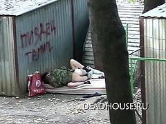 Sex homeless people on the street
