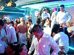 Wedding after party at the club turns into a wild orgy