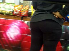 Look At That Juicy Ass At Subway! Mature Ebony Donk.