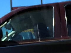 Dick flash at stop light #27