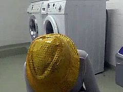 Laundry Room Blowjob