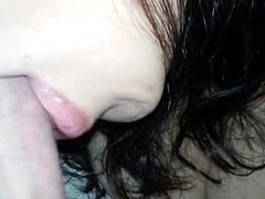 Amazing slow oral tease with surprise cumshot.