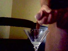 cum in martini glass