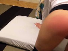 SPANKED ASS & FINGERING THE SLAVE