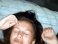 Big Tits Girl gets a Cum Facial