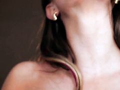 Tattoos with juicy hooters and trimmed beaver shows every inch of her body before her plays with herself on cam