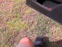 Coco Blue is picked up by Jmac. He just could not pass up and opportunity like this. The couple hits it off and the slut is soon seen giving a blow job in the forest.