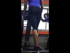 Hot butt in legging gymnasium