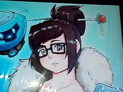 Mei (overwatch) cum tribute