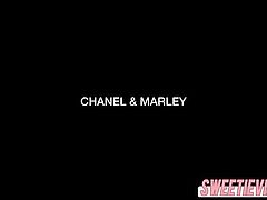 Lovely Chanel and Marley gets asslicked