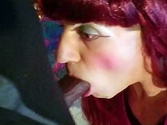 Grungy Sissy CD June POV BBC BJ after party