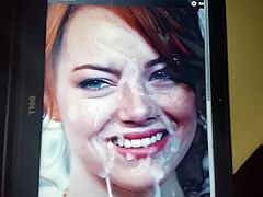 Emma stone MESSY cumtribute