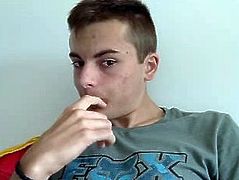 French Cute Boy With Big Hairy Ass & Nice Cock On Cam
