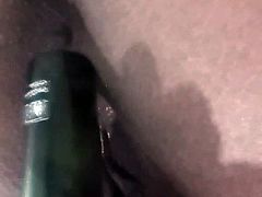 Big tits Brazilian milf selfie masturbation bottle