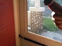 Neighbor sees me jacking off at the door