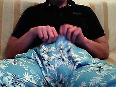 blue shorts