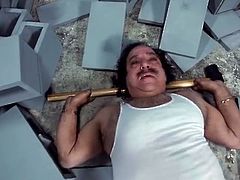 Ron Jeremy on a Wrecking Ball