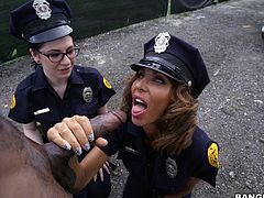 Lyla Lali and Norah Gold Take BBC on Patrol Car