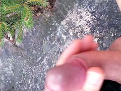 Risky In A Park Big Outdoor Cumshot!