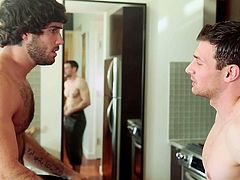I decided that it was time for Diego, my straight roommate, to finally find out what real pleasure is: the gay sex. I knew he would fight back and he would not be an easy target, but when he felt my lips and tongue wrapping his dick, he was mine...