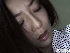 Two petite Oriental sluts take turns blowing and riding a l