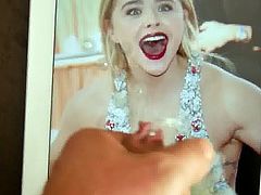 Chloe Moretz cumtribute - september 2016