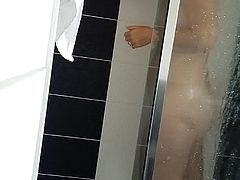 Wife in the shower 1