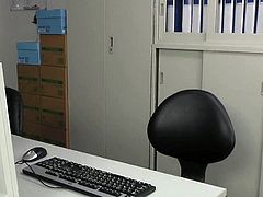 Japanese beautiful milf in the office