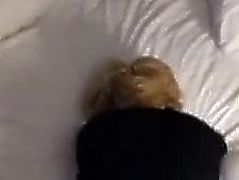 Amateur wife in stockings POV fuck in a hotel
