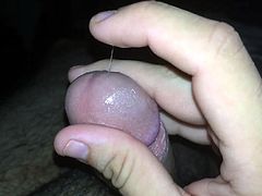 Flaccid to Hard: Pre-cum and Pre-cum Eating