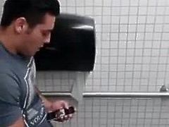 guy caught jerking off in airport bathroom