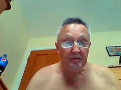 grandpa stroke on webcam