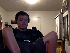 Guy in wheelchair Jerks off before class