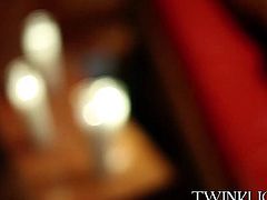 Vamps twinks Jayden Ellis and sexy Kain Lanning railing