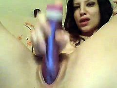 Up close pussy and anal webcam show