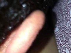 Licking ass fingering fat hairy pussy