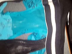 Unloading in my roomates thong