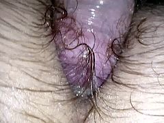 Haarige mit Strapse von hinten 2