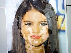 Selena Gomez facial cum tribute