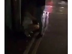 LEEDS LASS NEW YEARS EVE SUCKS DICK PISSING IN STREET