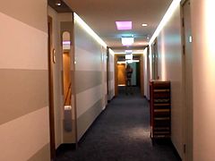 Hotel Hallway Sissy Stroll