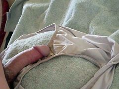 BBW white panties filled