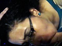Messy Facial - Milf with Glasses Blowjob