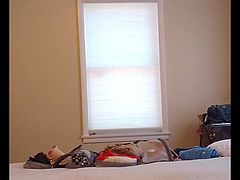 Wife changing, bedroom hidden cam 4