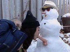 Fun with snowman