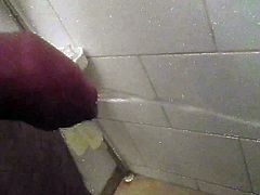 Peeing gold water.